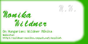 monika wildner business card